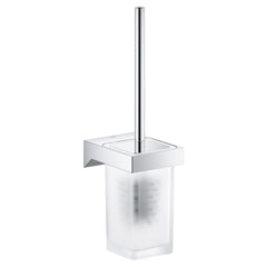 GROHE GROHE 40857000 Selection Cube Toilet Brush Set in Starlight Chrome