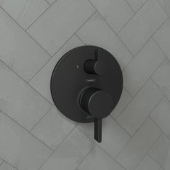 HANSGROHE Hansgrohe 04447670 EcoStat Pressure Balance Trim S with Diverter in Matte Black