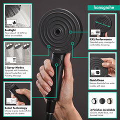 HANSGROHE Hansgrohe 24111671 Pulsify S Handshower 105 3-Jet 2.5 GPM