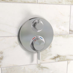 HANSGROHE Hansgrohe 15758001 Ecostat S Two Handle Thermostatic Valve Trim in Polished Chrome