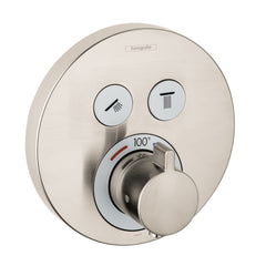 HANSGROHE Hansgrohe 15743821 ShowerSelect Single Handle Thermostatic Valve Trim in Brushed Nickel