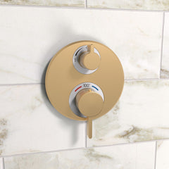 HANSGROHE Hansgrohe 15758141 Ecostat S Two Handle Valve Trim in Brushed Bronze