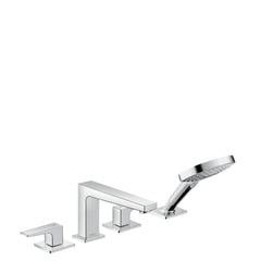 HANSGROHE Hansgrohe 32557001 Metropol Two Handle Roman Tub Faucet with Handshower in Polished Chrome (Trim Only)