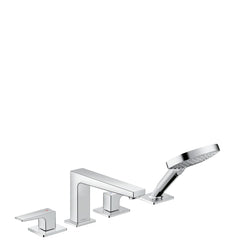 HANSGROHE Hansgrohe 32557001 Metropol Two Handle Roman Tub Faucet with Handshower in Polished Chrome (Trim Only)