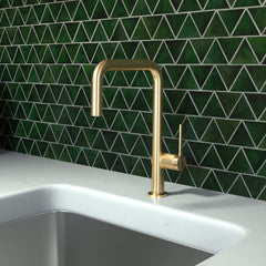HANSGROHE Hansgrohe 72806251 Talis N Kitchen Faucet, U-Style 1-Spray, 1.75 GPM in Brushed Gold Optic
