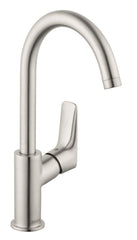 HANSGROHE Hansgrohe 71130821 Logis Single Handle Monoblock Bathroom Sink Faucet in Brushed Nickel