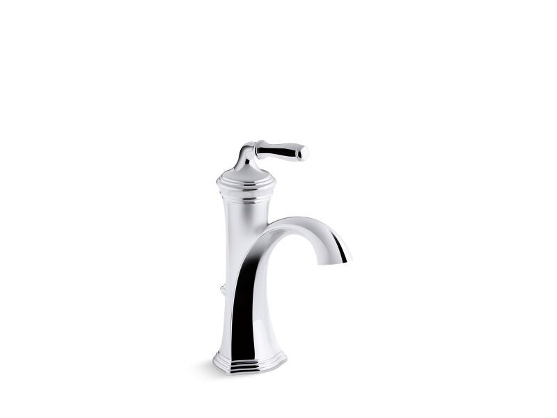 KOHLER KOHLER 193-4-CP Devonshire Single Handle Centerset Bathroom Sink Faucet in Polished Chrome