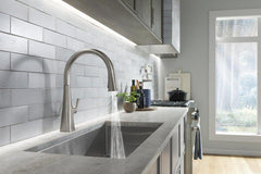 KOHLER KOHLER 22062-VS Graze Single Handle Pull Down Kitchen Faucet in Vibrant Stainless