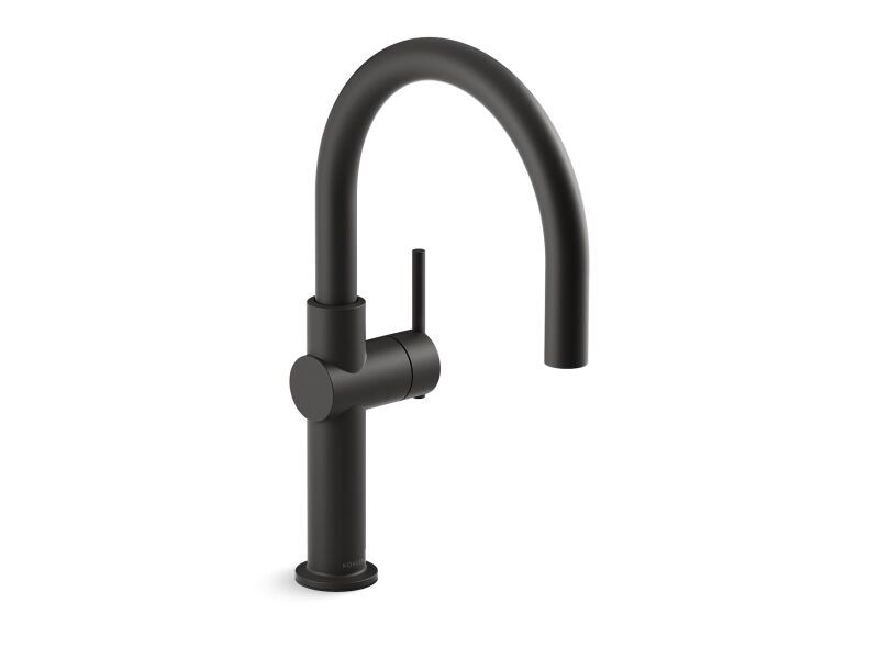 KOHLER KOHLER 22975-BL Crue Single Handle Bar Faucet in Matte Black