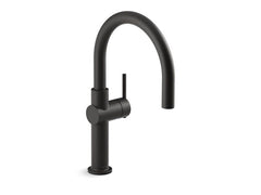 KOHLER KOHLER 22975-BL Crue Single Handle Bar Faucet in Matte Black