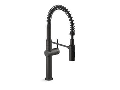KOHLER Kohler 22973-BL Crue Single Handle Pull Down Kitchen Faucet in Matte Black
