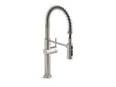 KOHLER Kohler 22973-VS Crue Single Handle Pull Down Kitchen Faucet in Vibrant Stainless