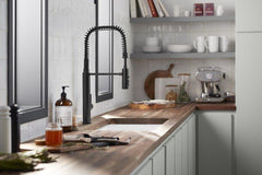 KOHLER KOHLER 24982-BL Purist Single Handle Kitchen Faucet in Matte Black