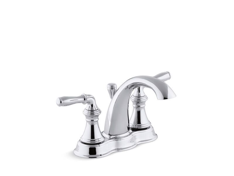 KOHLER Kohler 393-N4-CP Devonshire Two Handle Centerset Bathroom Sink Faucet in Polished Chrome