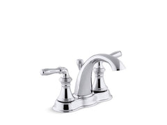 KOHLER Kohler 393-N4-CP Devonshire Two Handle Centerset Bathroom Sink Faucet in Polished Chrome