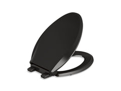 KOHLER Kohler 4636-RL-7 Cachet Elongated Closed Front Toilet Seat with Cover in Black Black