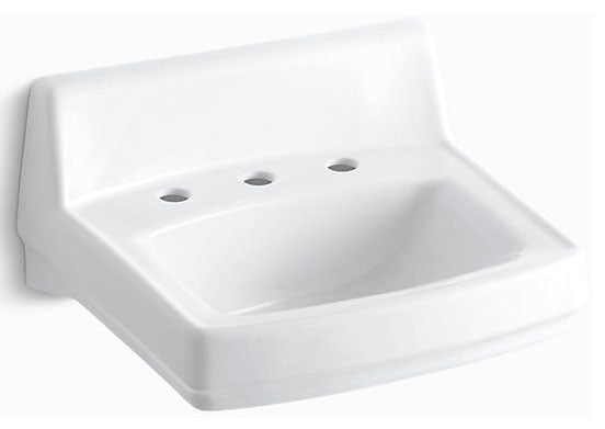 KOHLER KOHLER 2030-0 Greenwich 20-3/4 x 18-1/4 in. Rectangular Wall Mount Bathroom Sink