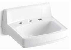 KOHLER KOHLER 2030-0 Greenwich 20-3/4 x 18-1/4 in. Rectangular Wall Mount Bathroom Sink