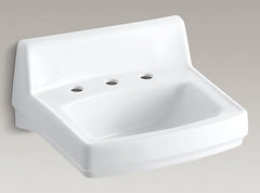 KOHLER KOHLER 2030-0 Greenwich 20-3/4 x 18-1/4 in. Rectangular Wall Mount Bathroom Sink