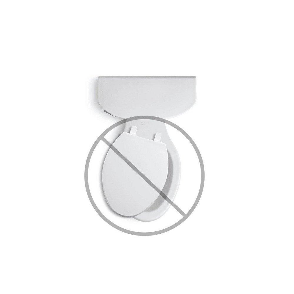 KOHLER Kohler 4774-0 Brevia Quick-Release Elongated Closed Front Toilet Seat in White