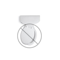 KOHLER Kohler 4774-0 Brevia Quick-Release Elongated Closed Front Toilet Seat in White