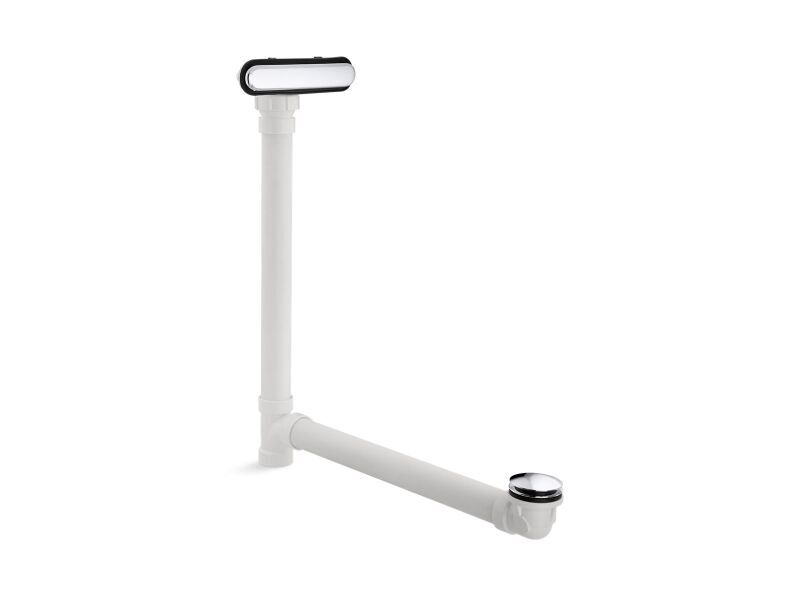 KOHLER KOHLER 7272-CP ClearFlo Plastic Toe-Tap Drain in Polished Chrome