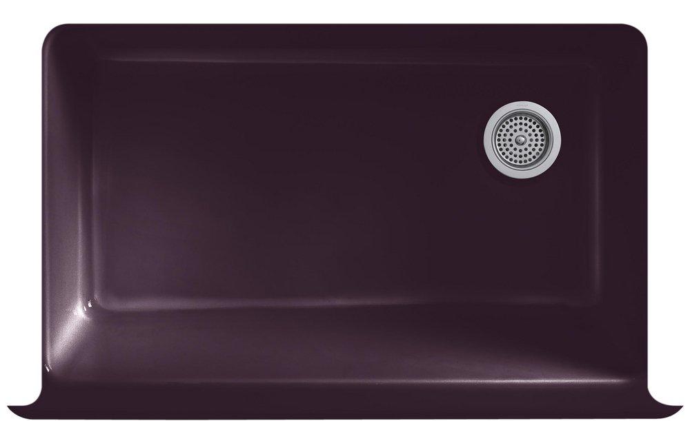 KOHLER KOHLER 6489-0 Whitehaven 35-11/16 x 21-9/16 in. Cast Iron Single Bowl Farmhouse Kitchen Sink
