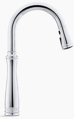 KOHLER KOHLER 560-CP Bellera Single Handle Pull Down Kitchen Faucet in Polished Chrome