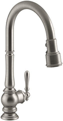 KOHLER Kohler 99259-VS Artifacts Single Handle Pull Down Kitchen Faucet in Vibrant Stainless