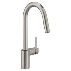 MOEN Moen 7565EVSRS Align Single Handle Pull Down Touchless Kitchen Faucet with Voice Activation in Spot Resist Stainless