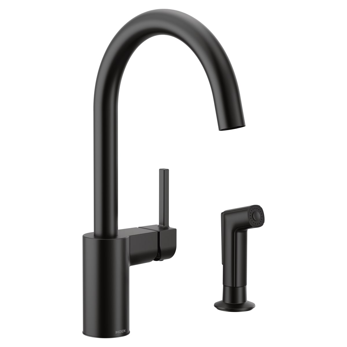 MOEN Moen 7165BL Align Matte Black One-Handle Kitchen Faucet