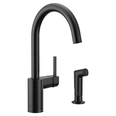 MOEN Moen 7165BL Align Matte Black One-Handle Kitchen Faucet