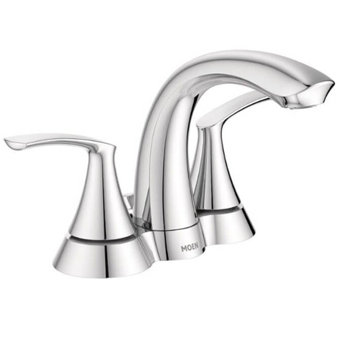 MOEN Moen 5010 Seena Two Handle Centerset Bathroom Sink Faucet in Chrome