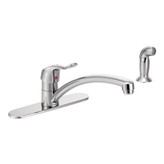 MOEN Moen 8717 M-Dura Single Handle Kitchen Faucet with Side Spray in Polished Chrome