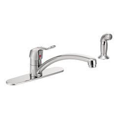 MOEN Moen 8717 M-Dura Single Handle Kitchen Faucet with Side Spray in Polished Chrome