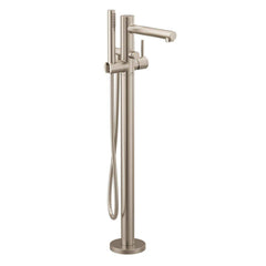 MOEN Moen 395BN Align Single Handle Lever Floor Mount Filler in Brushed Nickel