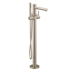 MOEN Moen 395BN Align Single Handle Lever Floor Mount Filler in Brushed Nickel
