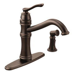 MOEN Moen 7245ORB Belfield Single Handle Kitchen Faucet with Side Spray