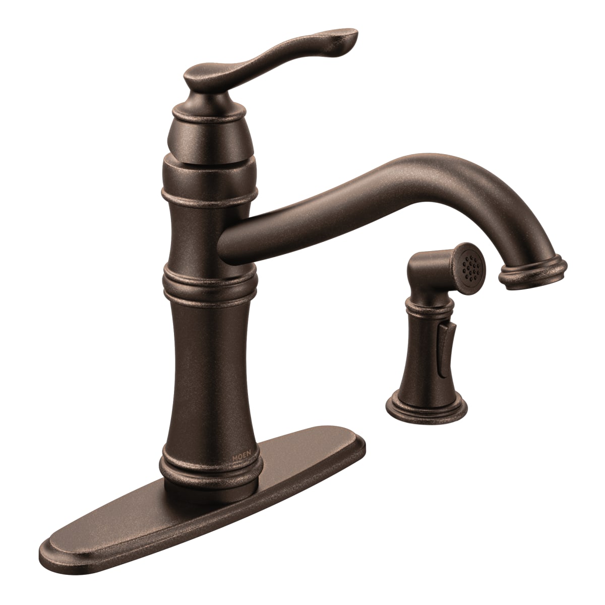 MOEN Moen 7245ORB Belfield Single Handle Kitchen Faucet with Side Spray