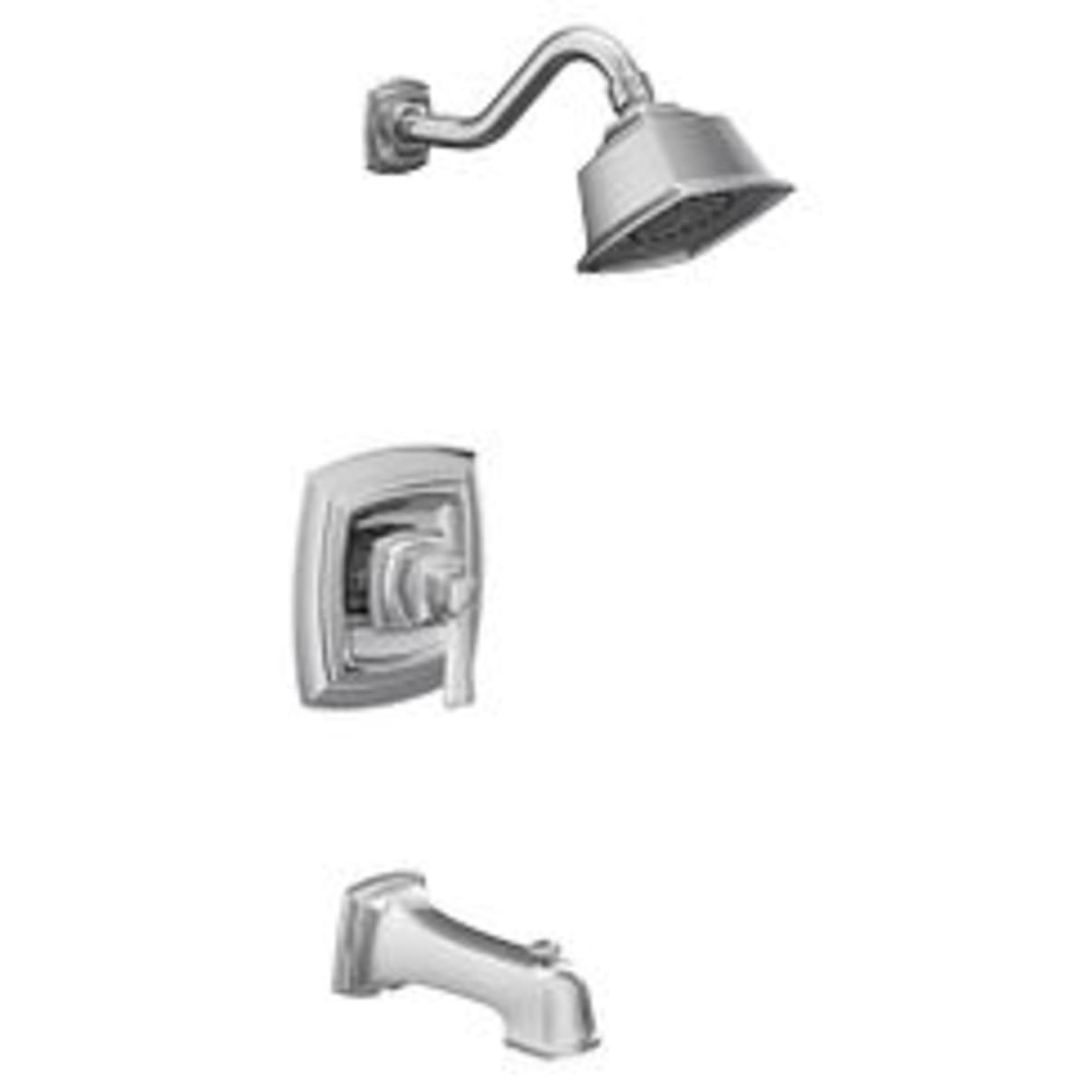 MOEN Moen T2163EP Boardwalk One Handle Single Function Bathtub & Shower Faucet 1.75 GPM (Trim Only)