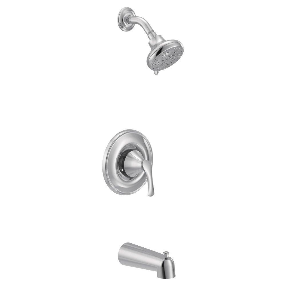 MOEN Moen T5153EP Seena Single Handle Multi Function Bathtub & Shower Faucet in Chrome (Trim Only)