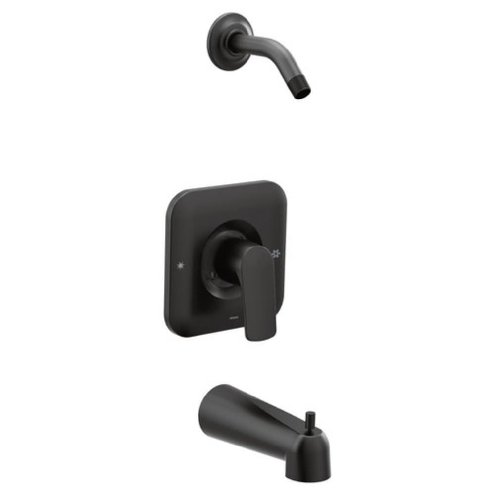 MOEN Moen T2813NHBL Rizon Single Handle Bathtub & Shower Faucet Power (Trim Only)