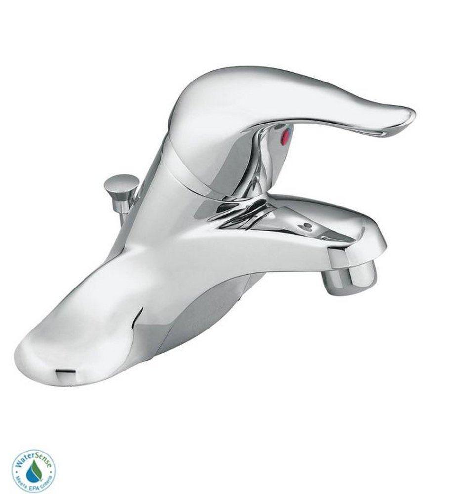 MOEN Moen L64624 Chateau Single Handle Centerset Bathroom Sink Faucet in Polished Chrome