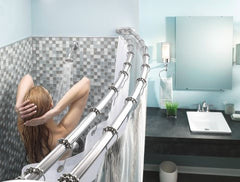 MOEN Moen DN2141CH Double Curved Shower Rod Power 5 Foot