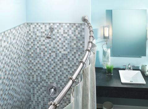 MOEN Moen DN2141CH Double Curved Shower Rod Power 5 Foot