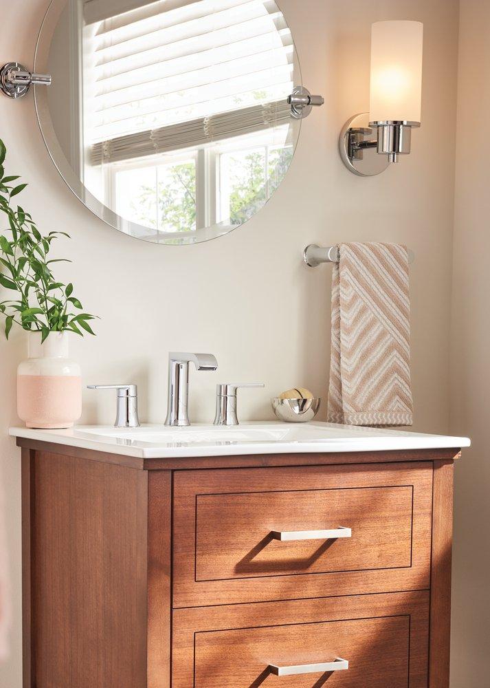 MOEN Moen BH3886CH Kasey 6-7/8 in. Towel Bar in Polished Chrome
