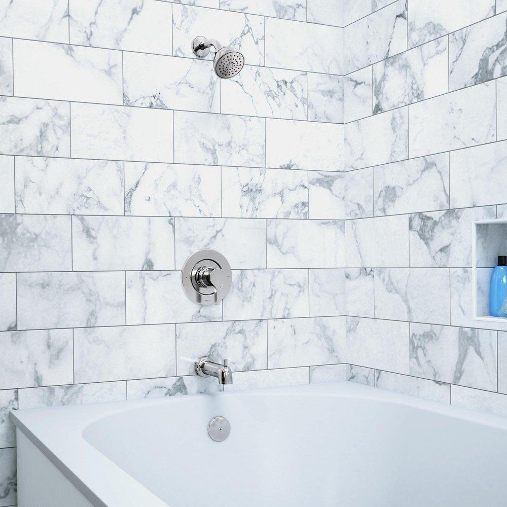MOEN Moen T2663EP Vichy One Handle Single Function Bathtub & Shower Faucet in Polished Chrome (Trim Only)