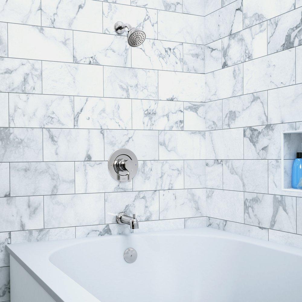 MOEN Moen T2663EP Vichy One Handle Single Function Bathtub & Shower Faucet in Polished Chrome (Trim Only)