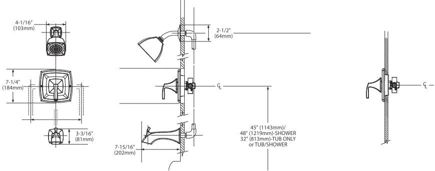 MOEN Moen T2693EPORB Voss Posi-Temp Tub/Shower Faucet in Oil Rubbed Bronze