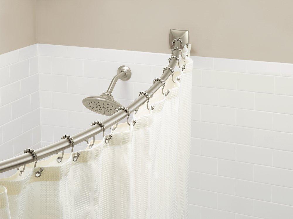 MOEN Moen CSR2164BN Adjustable Curved Shower Rod in Brushed Nickel